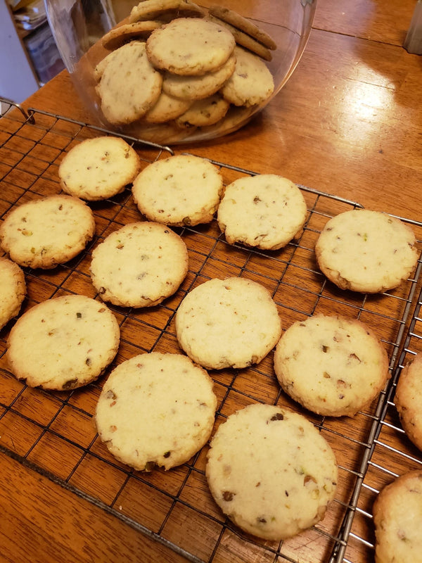 Pistachio Shortbread Cookies