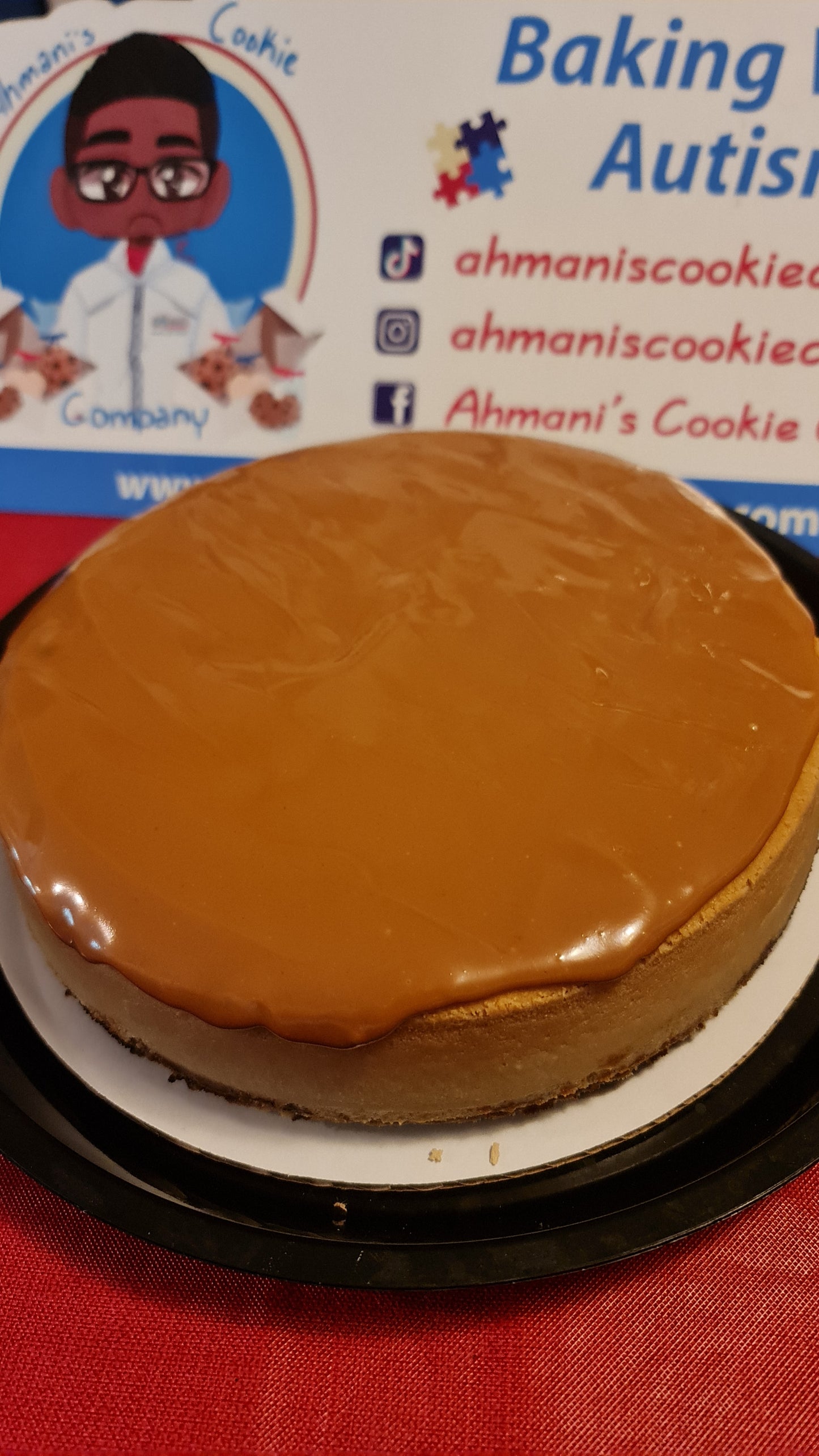 9 Inch Biscoff Caramel Cheesecake