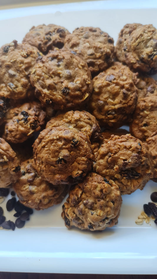 Oatmeal Raisin Chocolate Chip Cookies