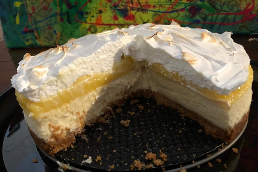 9 Inch Lemon Meringue Cheesecake