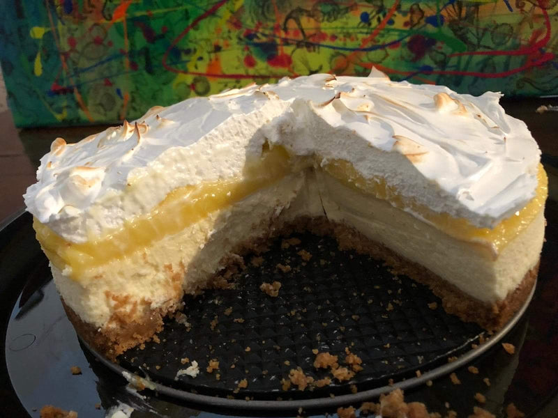 9 Inch Lemon Meringue Cheesecake